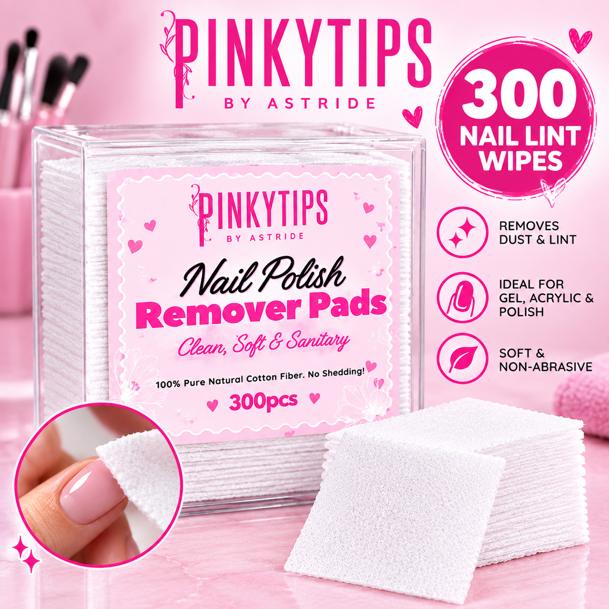 Lint Wipes (300 pcs)