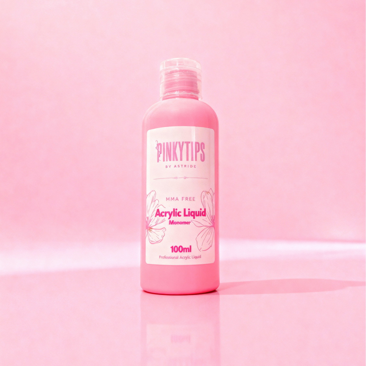 High-quality liquid monomer by PinkyTips for strong, long-lasting acrylic nails
